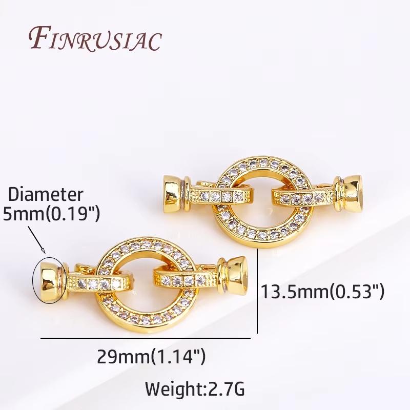 Pearl Clasps 18K Gold Plated Necklace Clasp For Jewelry Connectors DIY Bracelets Accessories,Locks For Jewelry Making Supplies