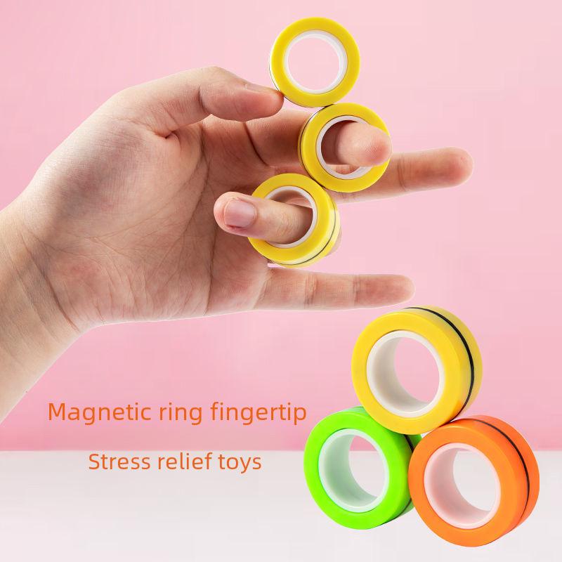 Magnetic Finger Ring Gyroscope: Unique Stress Relief Toy for Decompression