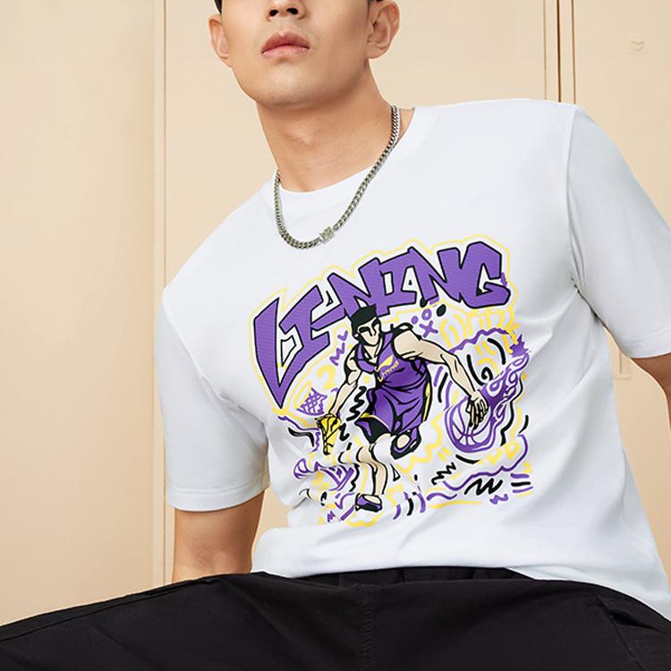 Li Ning Sports Fashion Collection T Shirt Men's White AHST569-1