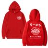Harajuku Ramen Japanese Double Sided  printed Hoodies Autumn Winter Men women fashion Y2k Sweatshirt Unisex Fleece pullovers