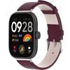 Lederarmband für Xiaomi Redmi Watch 4 / Xiaomi Smart Band 8 Pro / Xiaomi Smart Band 9 Pro, Weinrot