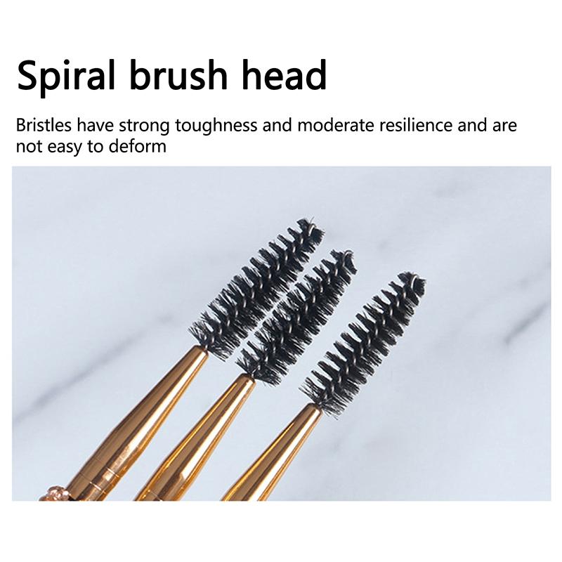 Weiche Wimpernbürsten Ellbogenkonturierung Doppelkopf-Wimpernbürsten Augen Verblenden Kosmetik Make-up Werkzeug