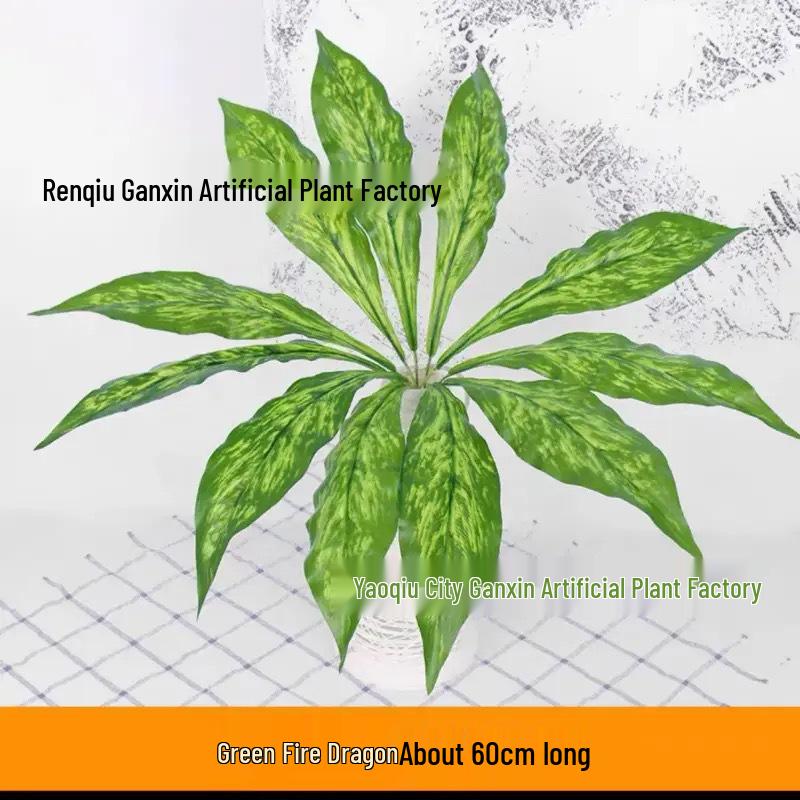 Simulation Pothos Monstera Persian Leaf Artificial Green Plant Wall Decor for Shopping Mall, Restaurant, or Bouquet Display.