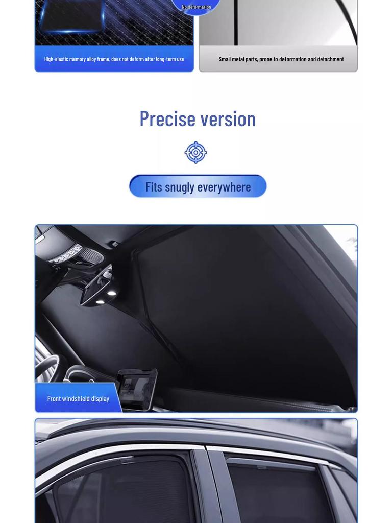 Magnetic Mesh Sunshade for BAIC Jihu Kaola/S - Heat Insulation Car Sunshade