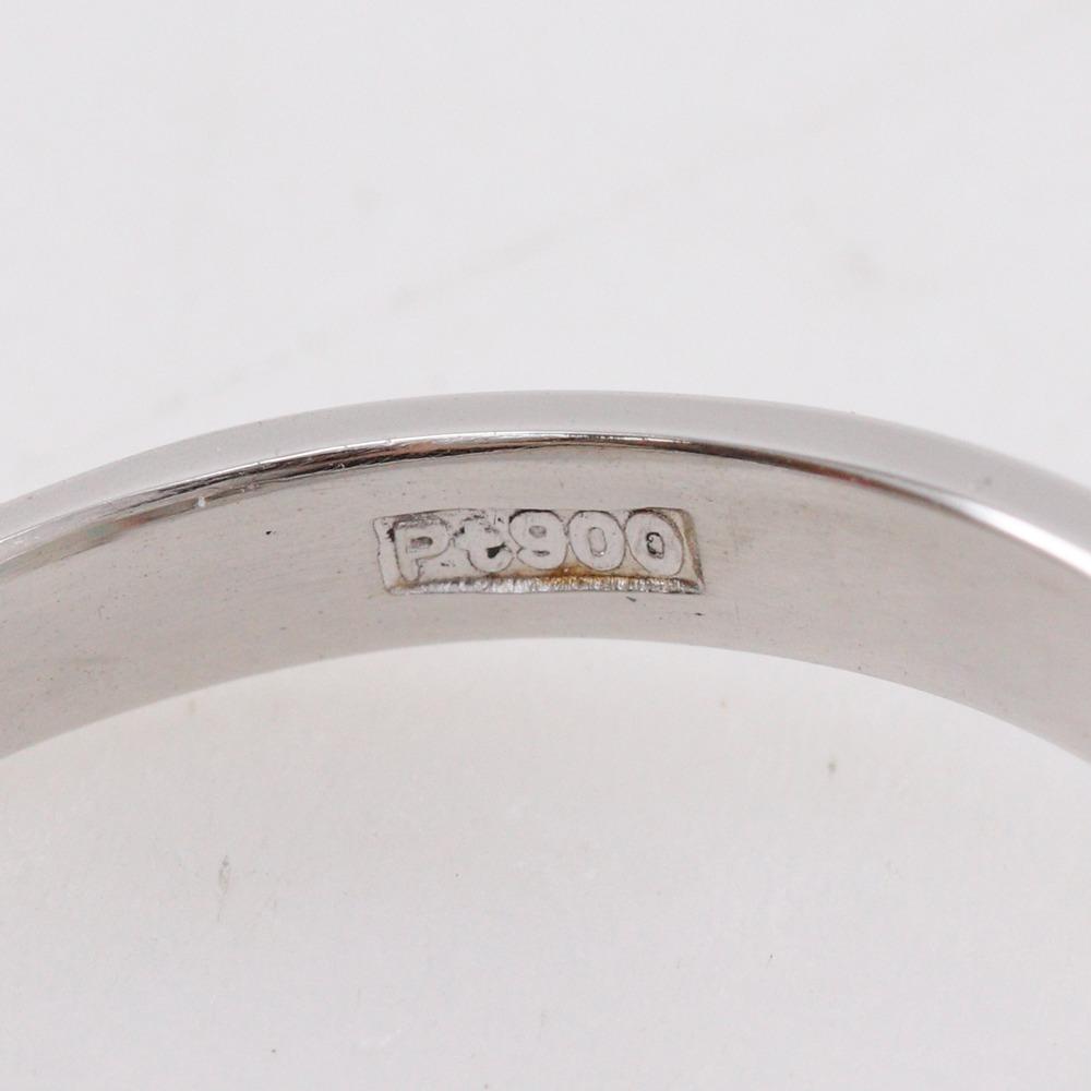 Ring Pt900Platinum/opal/diamond #5.8(US Size) 6.5g Women Used