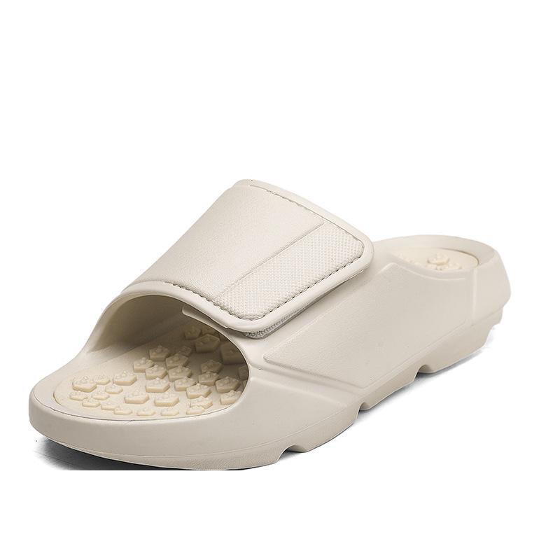 Summer Comfort Massage Slippers: Lightweight Shock-Absorbing Single Strap Sandals for Outdoor and Beach, Available In Large Sizes.