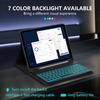 2025 Red Xiaomi Pad 2 Tablet Case with Magnetic Backlit Bluetooth Keyboard and Pen Slot for Redmi SE11