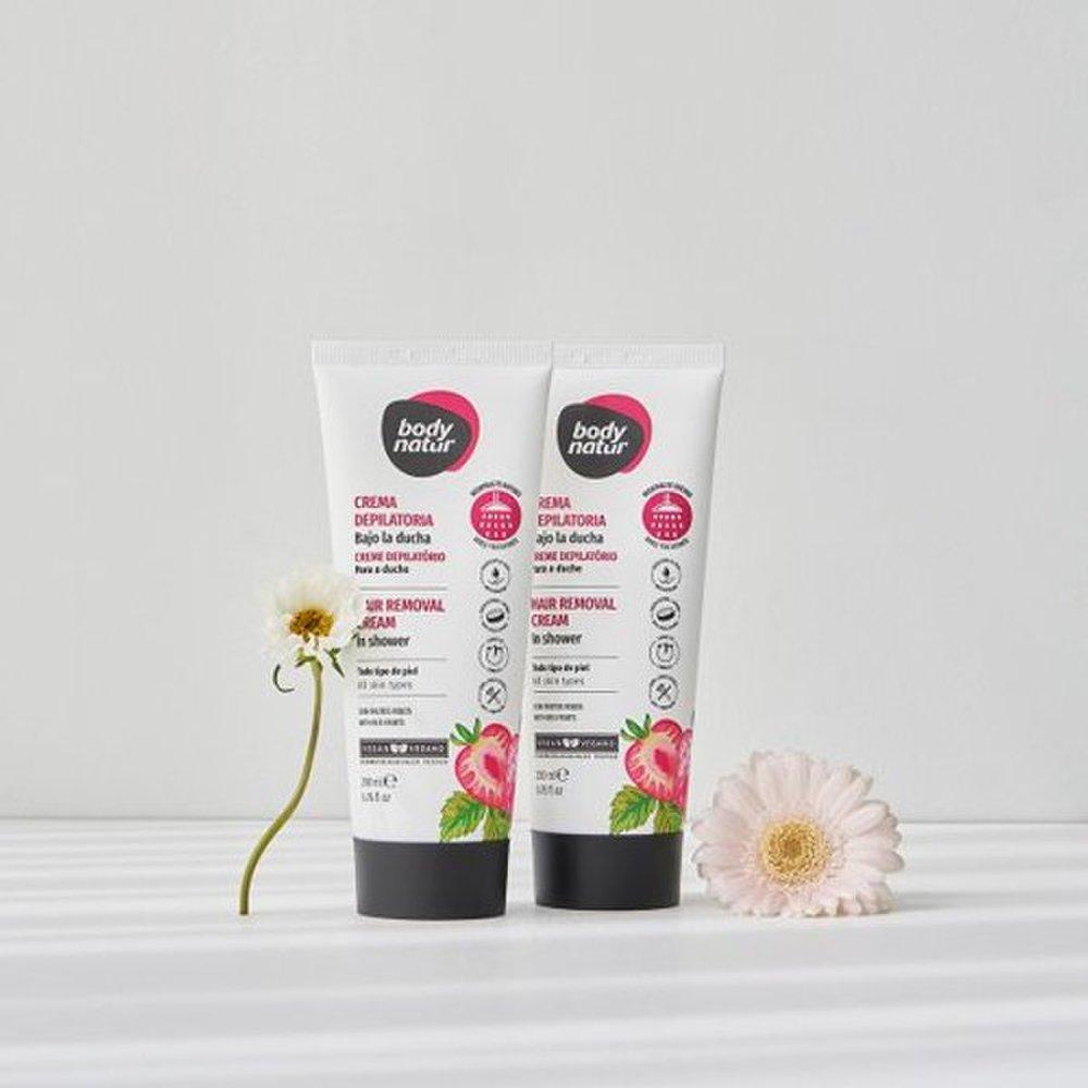 BODY NATUR Hair Removal Cream In-Shower All Skin Red Fruit (for body) 200ml
