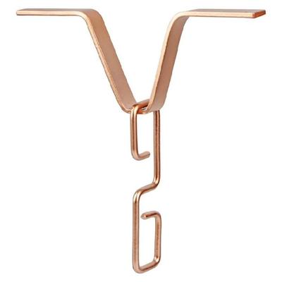 Outdoor Rain Chain Adapter Clip with Rusts Resistant Coating V Shape Gutter Connector Hanging Hook for Easy Drainage
