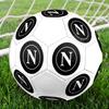 SSC Napoli Size 5 Soccer Ball, Machine-Stitched PVC, Durable & High Bounce, All Ages Fit, Fan Merchandise, Matches & Outdoor Use.