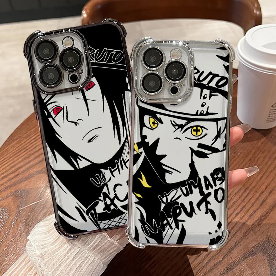 Anime NarutoS SasukeS Plating Phone Case For Xiaomi 15T 15 14 13 Poco M7 F7 F4 F5 X7 X6 X5 X3 Pro Ultra 4G 5G Anti Fall Airbag
