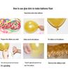 12" Transparent Latex Balloons with Sequins - Wedding & Birthday Decorations, 2.8g