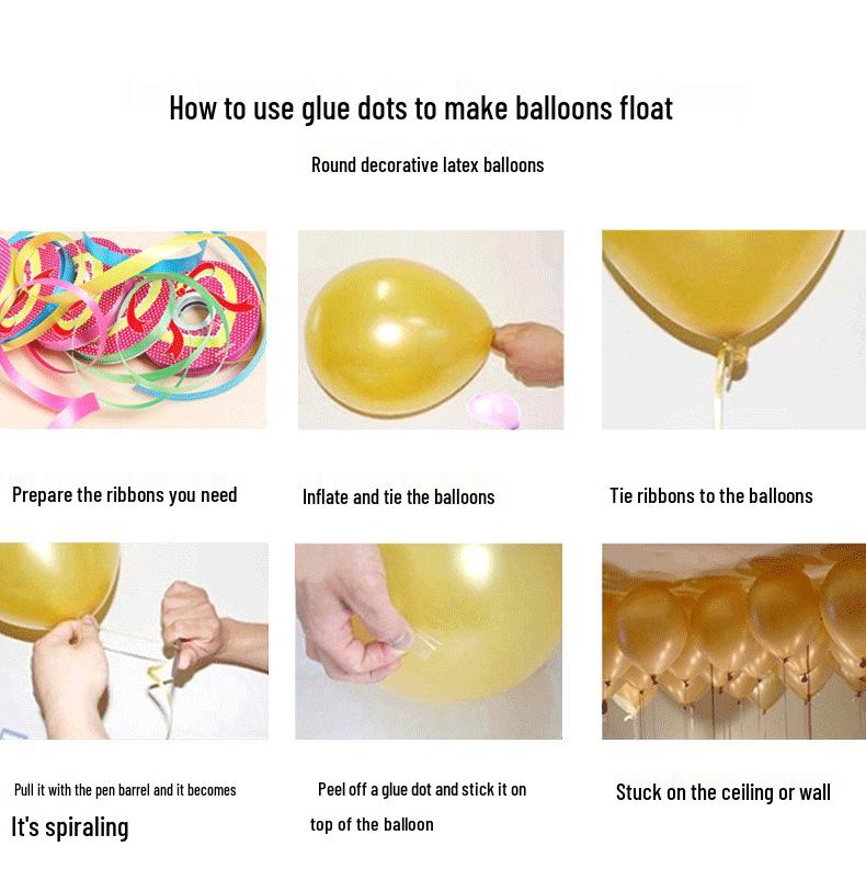 12" Transparent Latex Balloons with Sequins - Wedding & Birthday Decorations, 2.8g