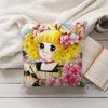Cartoon Candy Candy Sweet Girl Pillow Case Home Decoration Cushion Cover Suitable For Bedroom Car Office Sofa