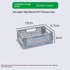 1Pcs Mini Foldable Storage Basket, Home Desktop Clutter Organizer Box, Portable Multi-Functional Solid Color Storage Basket