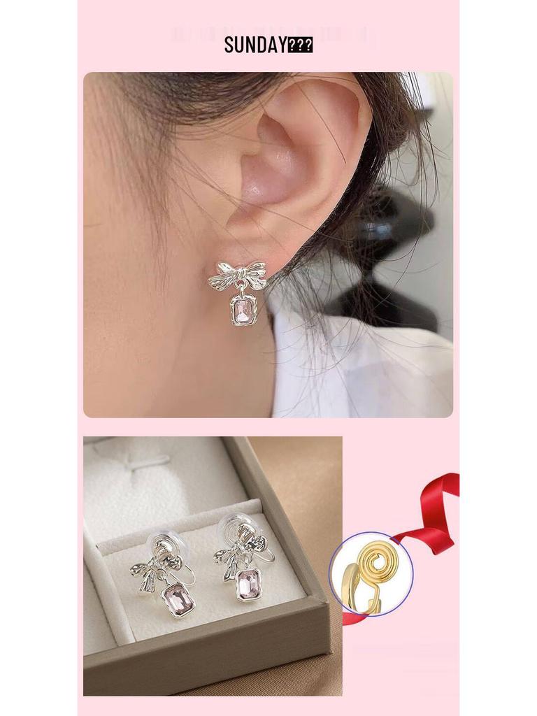 Niche High-End Non-Pierced Earrings - Versatile Mosquito Coil Design, Perfect Birthday & Christmas Gift for Girlfriend