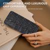 ABEEL For Samsung Galaxy S24+ Texture Case Genuine Cow Leather Coated PC+TPU Phone Cover