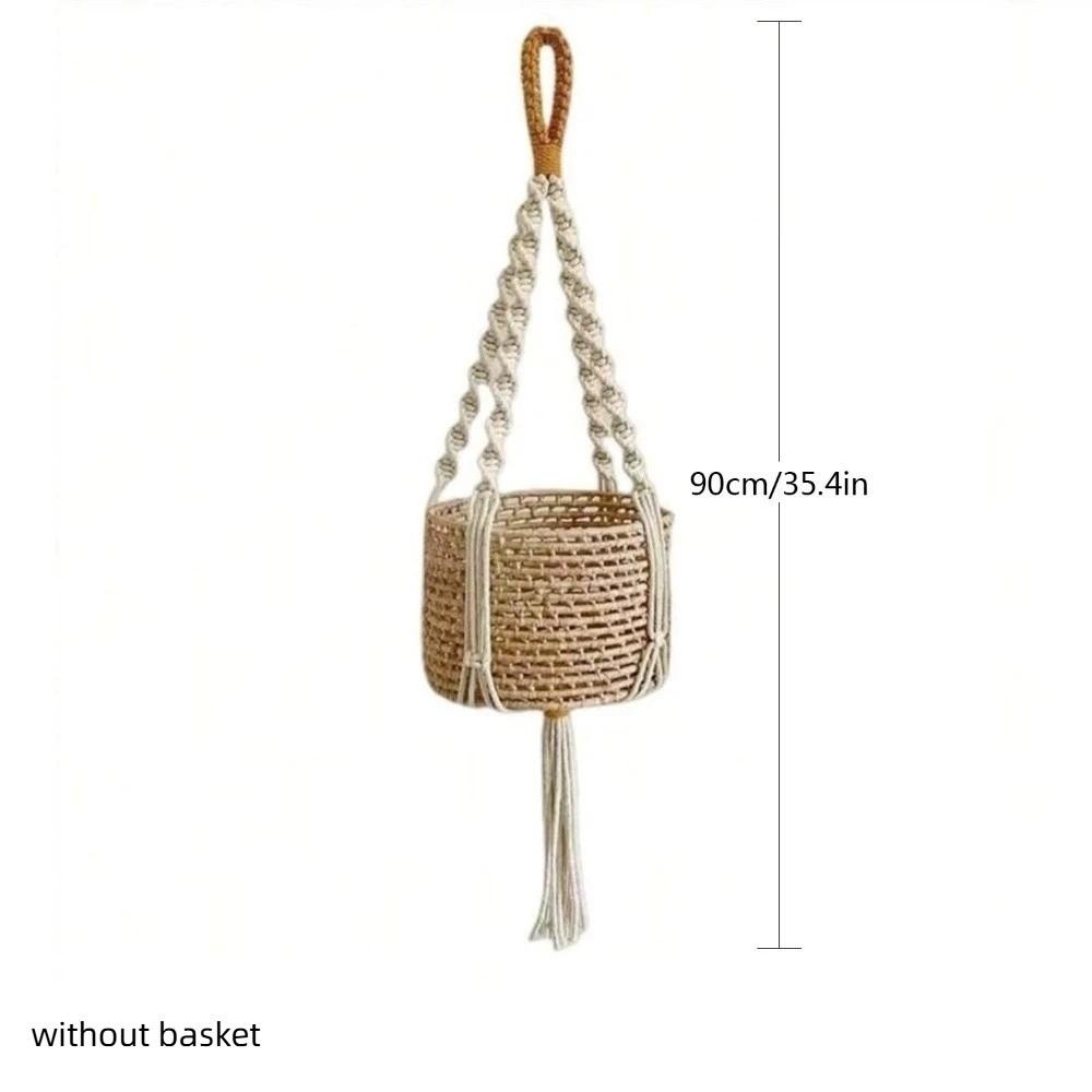 With Handmade Tassels Macrame Plant Hanger Net Wall Hanging Plant Pot Holder Flower Pots  Indoor