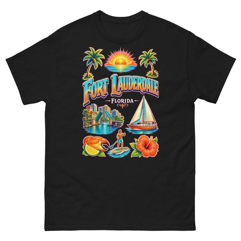 Fort Lauderdale Florida T-Shirt Souvenir Tee Beach Travel Keepsake Gift Shirt