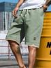 Waist Drawstring Fake Two Patch Men's Casual Sports Shorts Beach Pants