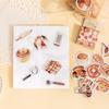 45pcs Warn Baking Stickers Boxed Set Bread Cake Donuts Decoration Adhesive Note for Diary Album Journal School