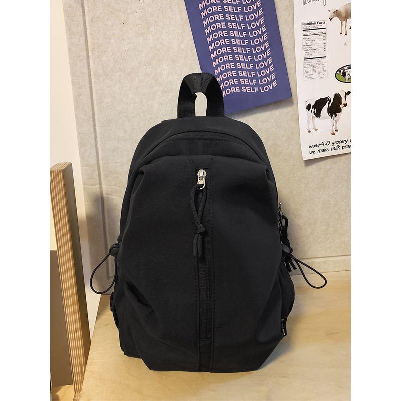 

Japanese Spring Outing Lightweight Backpack Girl Casual Shopping Small Backpack Male Student Class iPad Tablet Bag Black [small size] No pendant