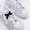 Pack of 4 Stylish Shoe Buckles Colorful Shoe Decorations Ribbon Shoes Pendant Footwear Pendant Heart Pendant for Shoe