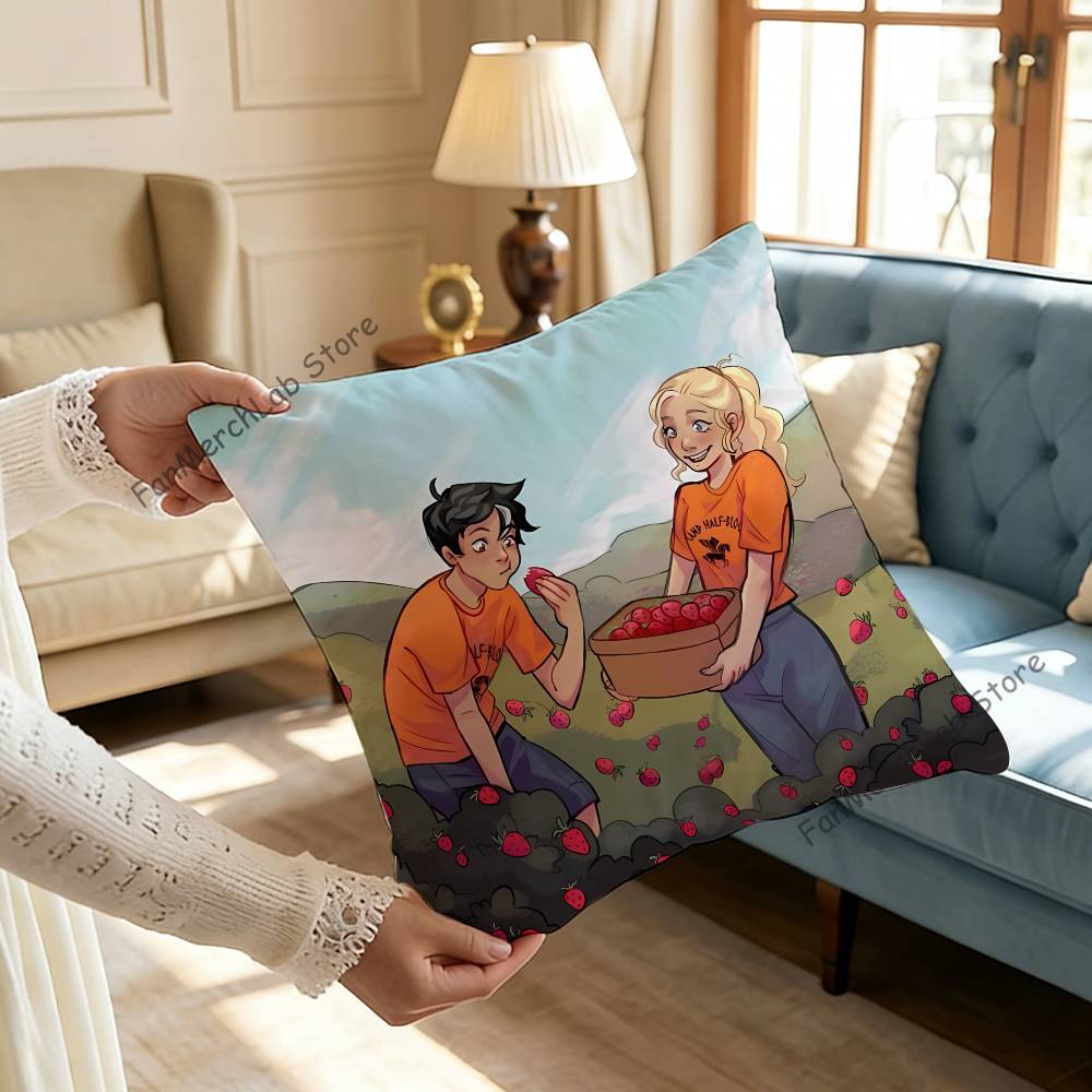 

Cartoon PPercabeth Fanart Pillow Case Ultra Soft Skin Friendly Fabric Cloud Like Comfort Concealed Zipper 30x30cm