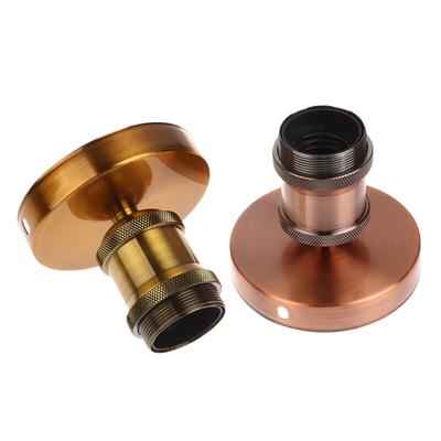 שקע מנורה בציר E27 בסיס נורה רטרו בורג תקרה אור מחזיק מנורה בורג אור LED מנורה מחזיק מנורה קישוט הבית