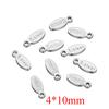 50pcs Stainless Steel Small End Tail Charm Pendant Necklace Extender Chain Charms for DIY Jewelry Making Crafts Accessories