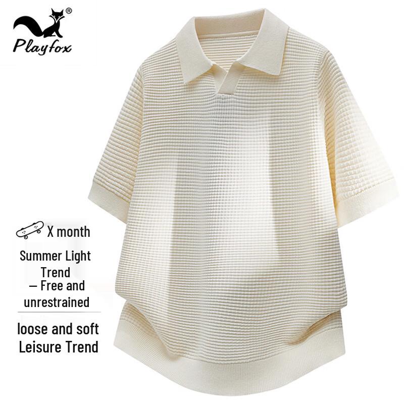 PLAYFOX Herren Kurzarm Poloshirt