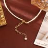 Chinese Fortune Gourd Pendant Pearl Necklace & Bracelet Set: High-End Elegant Collarbone Chain