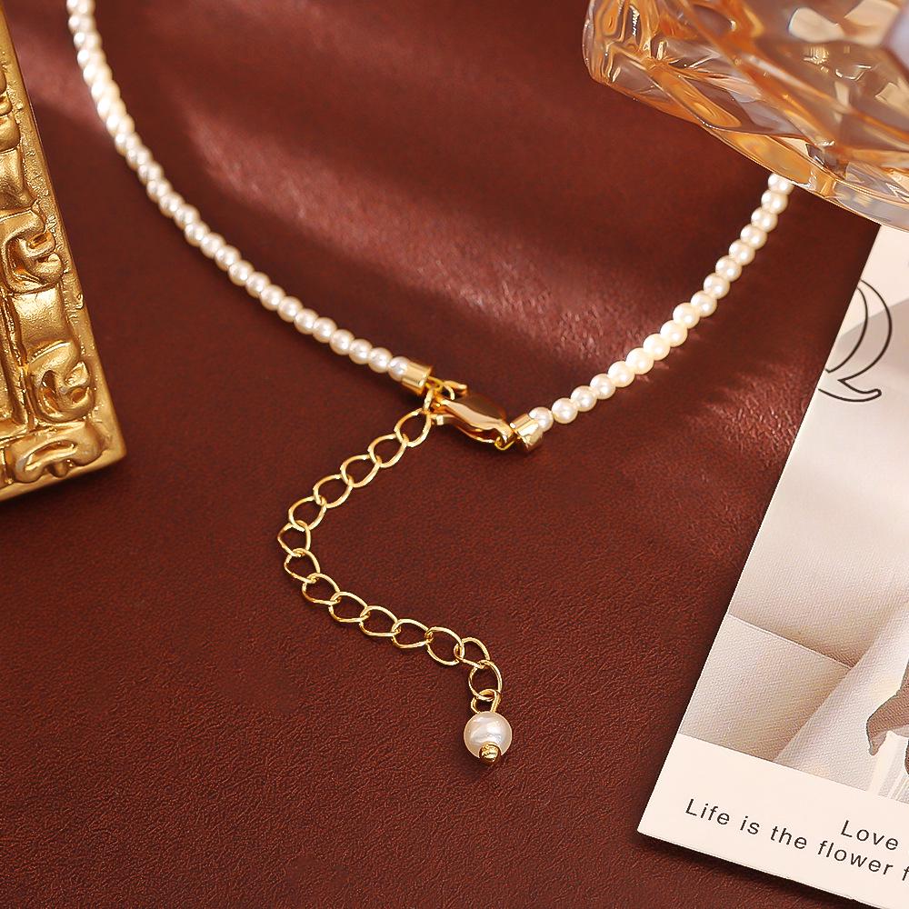 Chinese Fortune Gourd Pendant Pearl Necklace & Bracelet Set: High-End Elegant Collarbone Chain