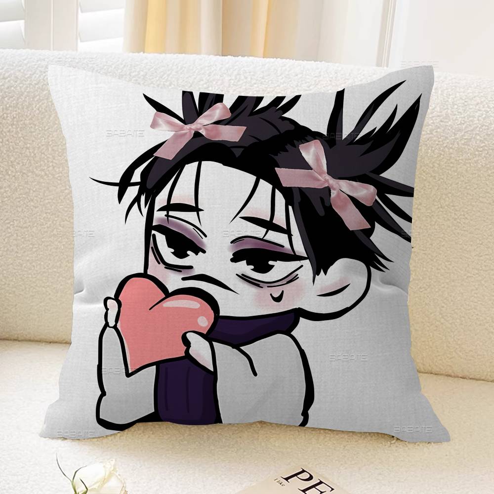 Choso Jujutsu Kaisen Anime Maple Design Cushion Cover Happy Autumn Harvest decor Holiday Decorati Pillow Cover