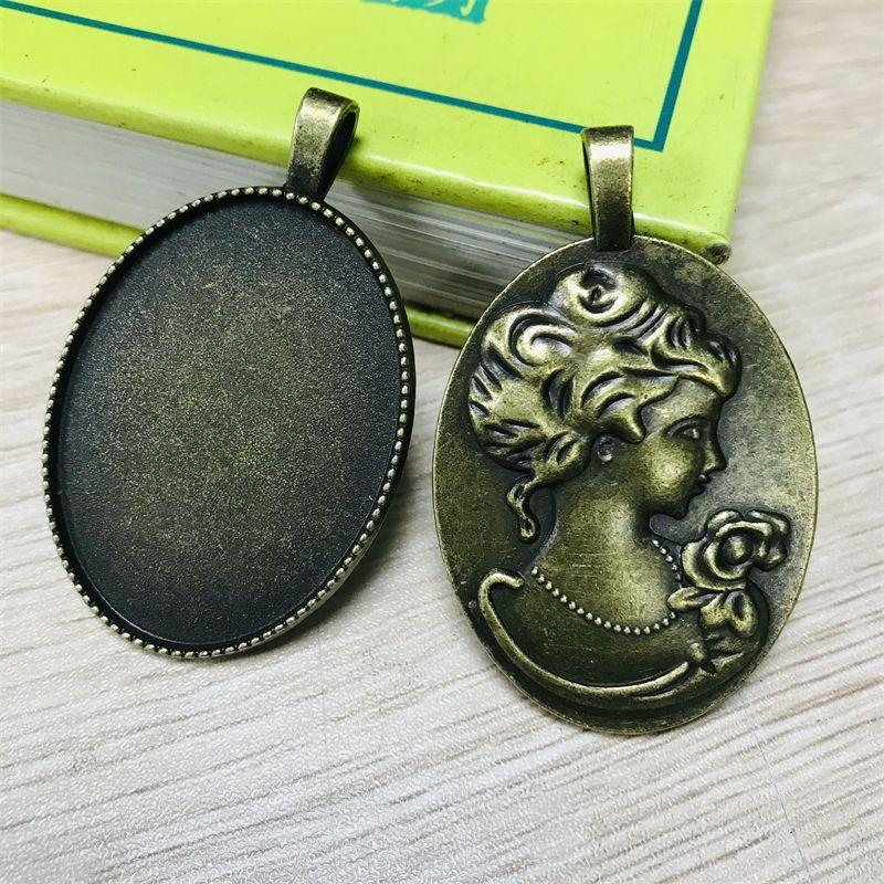 

40*30 Ретро Основа Подставка DIY Украшение Аксессуары Свитер Цепочка Подвеска из Сухоцветов Ожерелье Камень Времени Овальная Основа Подставка 40*30mm Time Gem base 9#(+ gem)