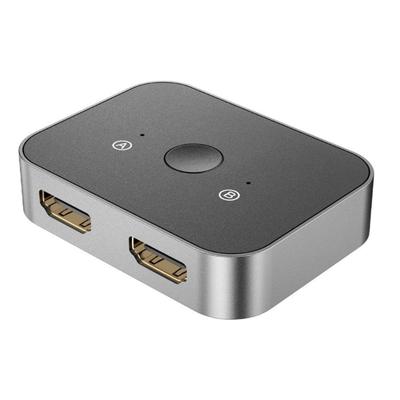 HDTV Switcher 8K HDTV Splitter 2x1 Bi Directional 8K@60Hz HDTV High Resolution Switcher Between 2 Inputs Toggles Display