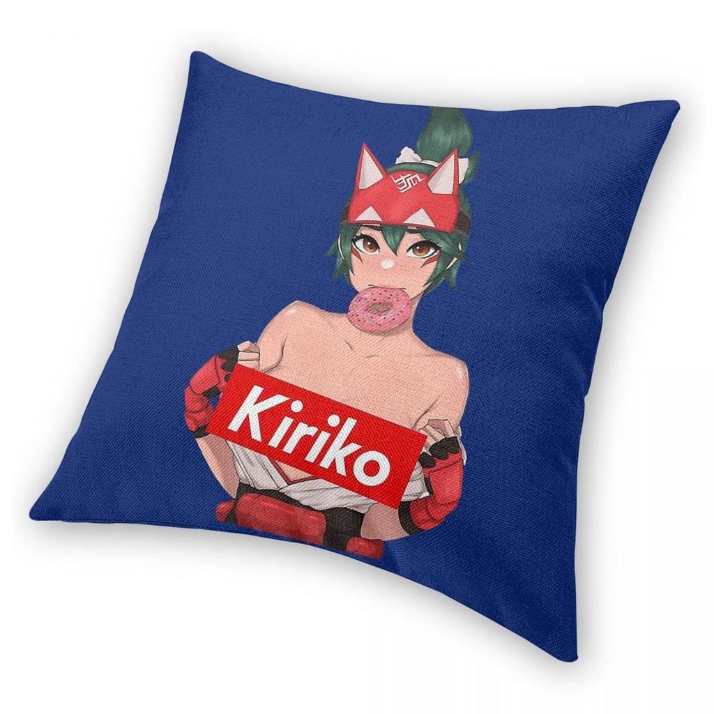 Overwatch Kiriko Pillowcase Polyester Linen Velvet Pattern Zip Decorative Throw Pillow Case Home Cushion Cover Wholesale 18"