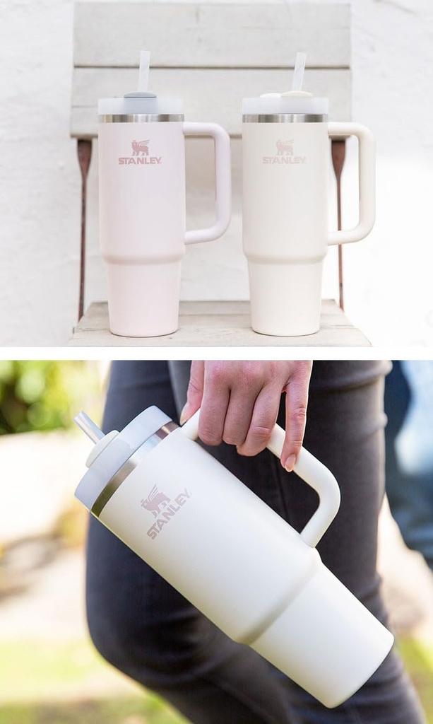 Stanley Slim Vacuum Quencher Water (STANLEY) H2.0 Bottle, 0.88L, 10-10827-613 (Cream/FF)