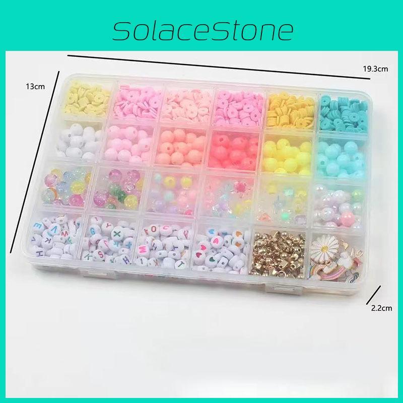 Acrylperlen Schmuckset mit Kunststoffkomponenten für Kinder und Erwachsene