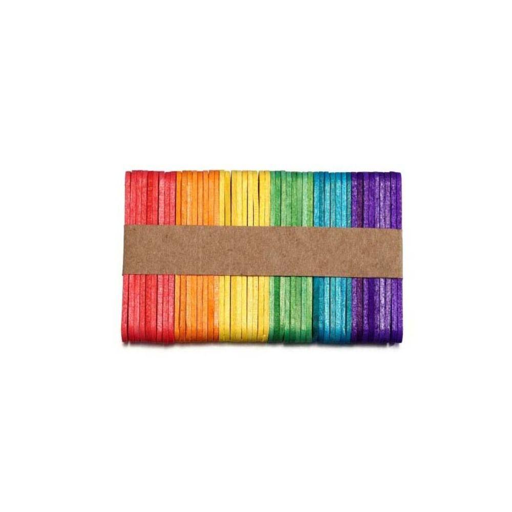 House Toys Educational Ice Cream Sticks Wooden Popsicle Sticks DIY Wooden Sticks DIY Hand Crafts