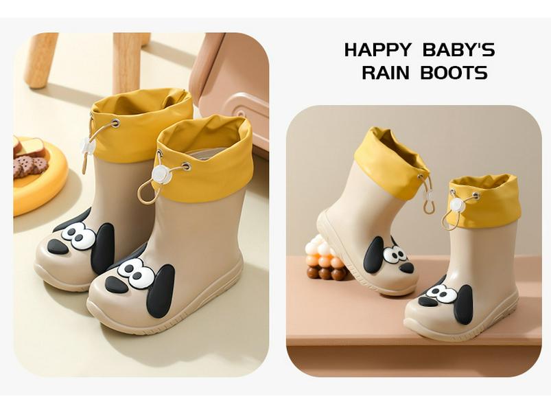 Cartoon Kids' Waterproof Rain Boots - Cute and Trendy for All Seasons