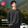 MINISO Men's Casual Crew Neck Pullover Sweatshirt