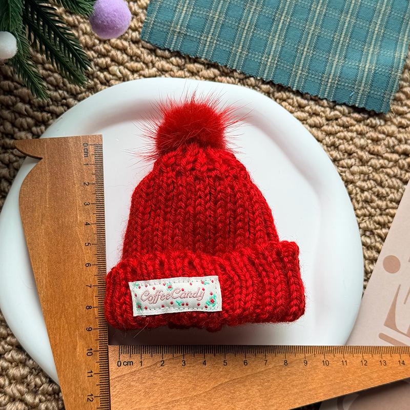 

20cm BJD Doll Christmas Outfit - Cotton Hat & Clothes Set for Figures