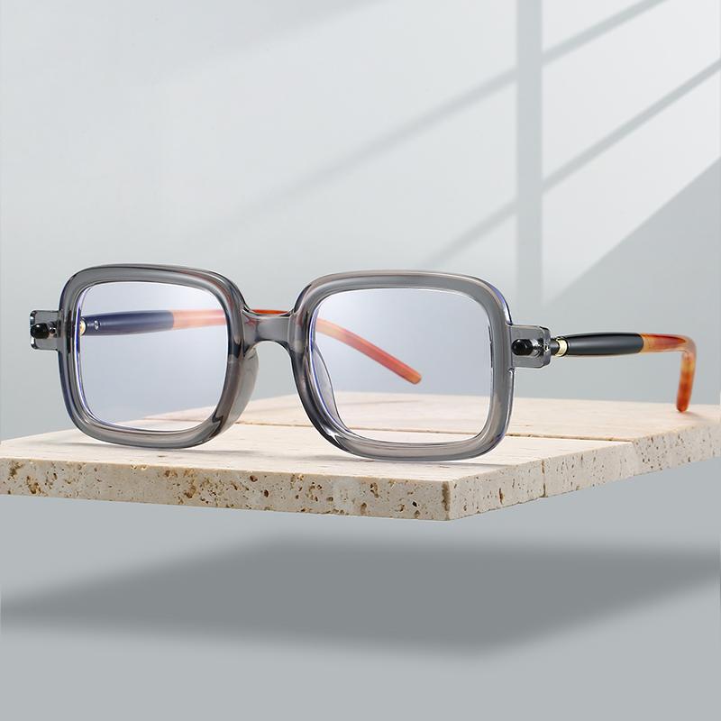 Vintage Square Optical Frames Men New Fashion Blue Light Blocking Glasses Women Trendy Punk Brand Design Deocr Eyeglasses