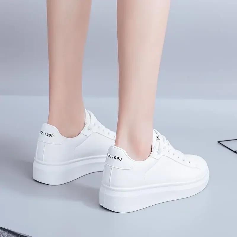 Shoes for Women Daily Lace Up Casual Shoes Comfortable Soft Bottom Sneakers Women Female Platform Shoes Zapatos De Mujer 2024