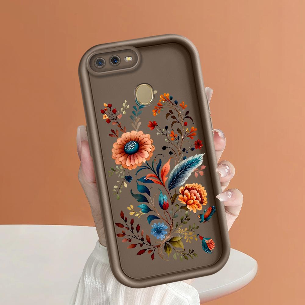 Soft Silicone Square Ladders Cartoon Pattern Full Cover Camera Protection Shockproof Case for OPPO Reno Realme OnePlus