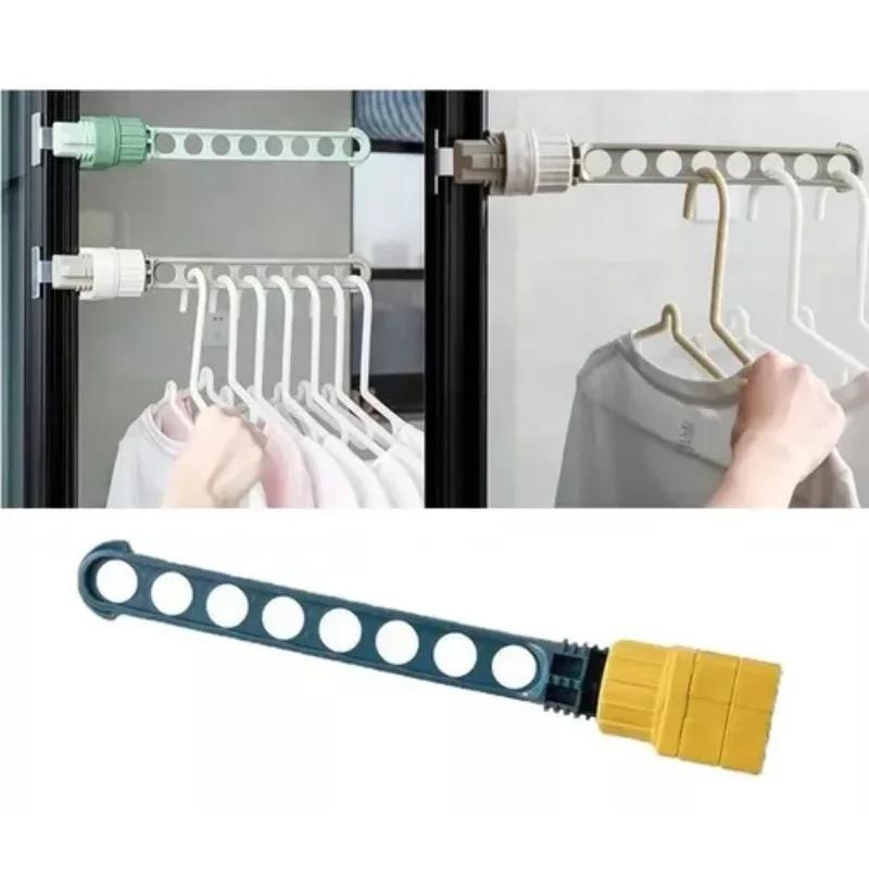 Window Frame Snap-on Drying Rack Gods Sill Cool Clothes Balcony Hanging Window Window Sun Clothes Portable Travel Wardrobe