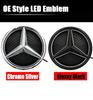 Star Badge Car Front Grill LED Emblem Light  For Mercedes Benz 3D Mirror Logo CLA A B C E S GLA GLK ML GL CLS R