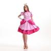 Halloween Super Mary Peach Princess Dress Adult Female Performance Dress Stage Dress