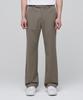 Semi Bootcut Hidden Elastic Waist Slacks [Dusty Beige]